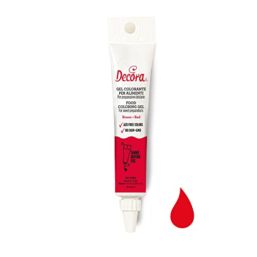 Decora 9600508 Gel cor vermelho 14 G