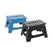 Produktbild axentia Klapphocker aus Kunststoff, stabil bis 150 kg, in grau oder blau, ca. 34,5 x 22 x 27 cm