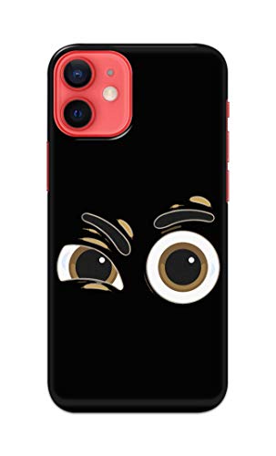Image of PRINTFIDAA Funky Expression of Cartoon Eyes Printed Designer Hard Back Case Cover for Apple iPhone 12 / iPhone 12 Pro (6.1 inch), A2403, A2172, A2402, A2407 -(SS) MVN1004
