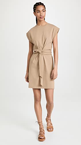 Image of Vince Women's Short Sleeve Tie Waist Dress