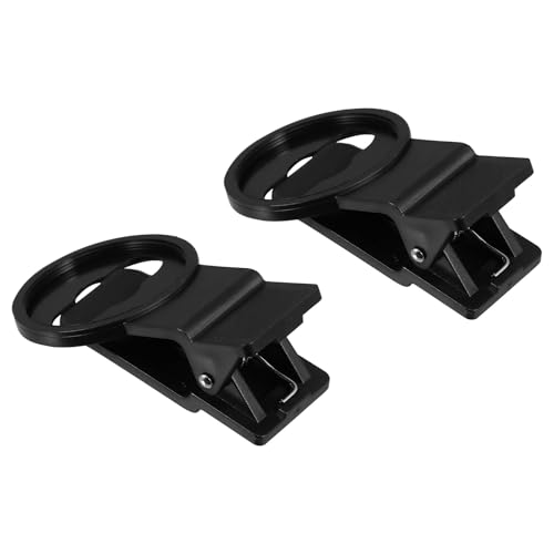 TOGEVAL Clips Aplicables para Lentes de Teléfonos Móviles 37 MM 2 Piezas Plástico Resistente y Duradero Compatibles con Lentes Gran Angular Macro y Ojo de Pez para Fotografía Móvil