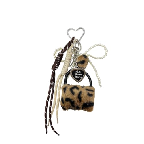 Pendentif en peluche pour sac avec cordon tressé ultra résistant