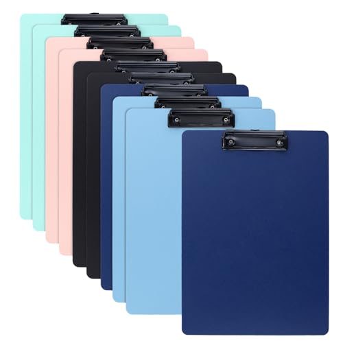 Planchettes à pince colorées A4 plastifiées pour le tri de documents administratifs