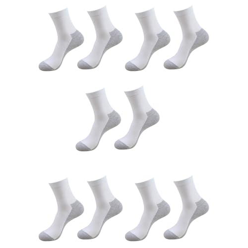 Socks,Mens Casual Sport Athletic Cotton Ankle Socks Moisture Wicking Anti Sweat Breathable Middle Tube Socks
