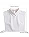 Eyibenlilan Women’s Detachable Dickey Collar – Classic Faux Half Shirt Insert Blouse Collar for Girls & Ladies(White)