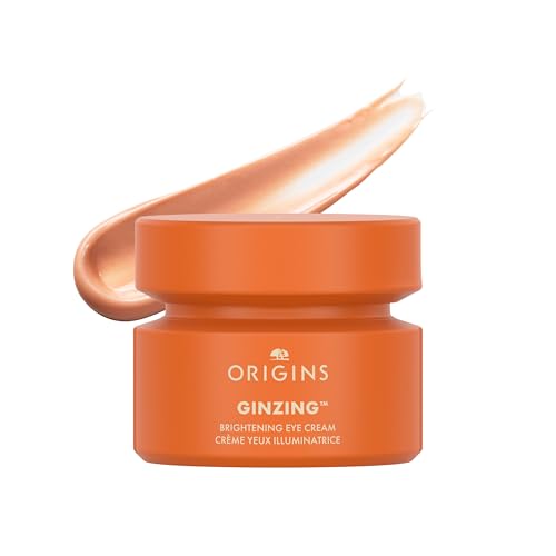 Origins GinZing Brightening Eye Cream with Vitamin C & Niacinamide| Visibly Reduces Dark Circles, Warm, 0.5 Fl Oz