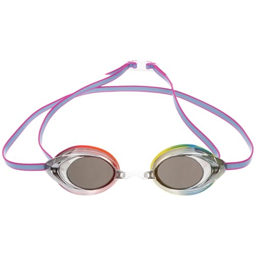 FESTFENDS Gafas de Natación para Adultos Diseño Único, Impermeables y Antivaho, Correas Ajustables de Silicona y PC Ideales para Celebracion Verano