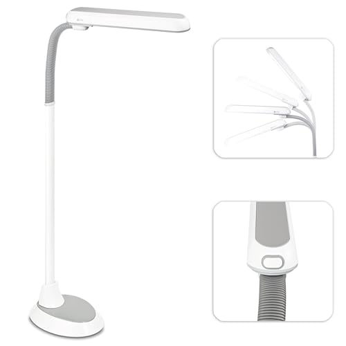 OttLite 24 Watt Floor Lamp with Flexible Neck