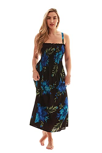 Image of Just Love Floral Print Tube Sundress Swimwear Cover Up Summer Dress for Women