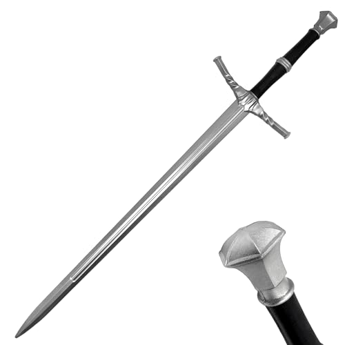 41 Medieval Foam Sword Full-Size LARP Weapon for Cosplay Costume & Halloween with Realistic Steel Look