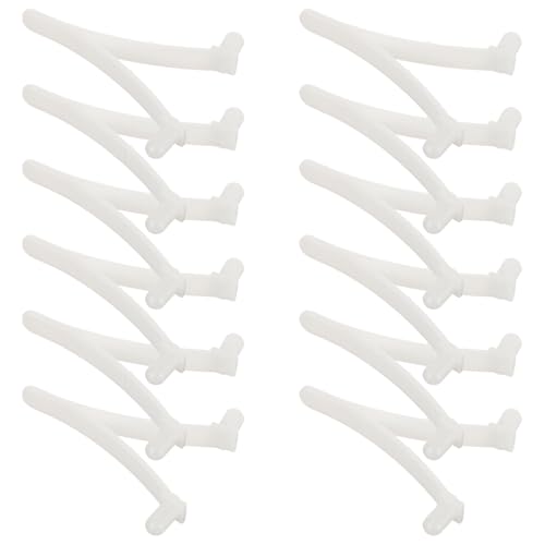 YARNOW Clips en V para Red de Piscina 12 Unidades, Accesorios para Postes de Extensión, Repuestos para Skimmer, Fijación Segura para Cepillos y Aspiradoras, Uso en Piscinas y