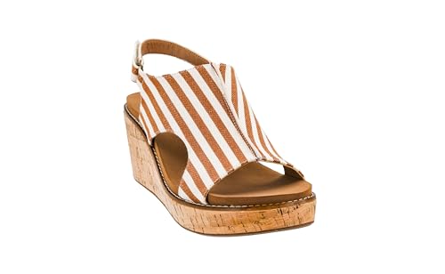 Image of Corkys Footwear Womens Carley Wedges, Featuring Corkys EVA Foam Cushioned Insoles, A 2.5 Inch Heel, Lightweight For All Day Wear, And Hook And Loop Closure