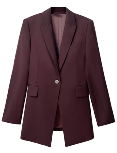 Veste de costume pour femme manteau de smoking chic à revers noir