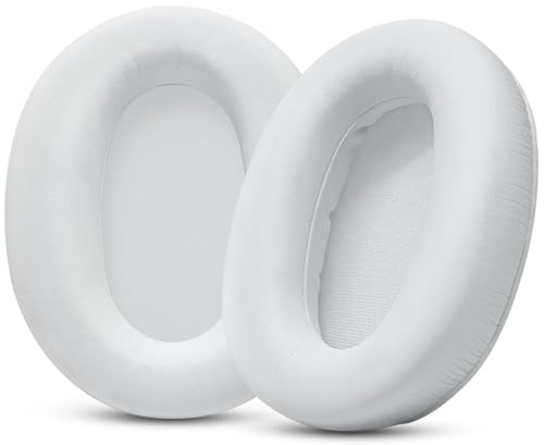 Almohadillas para Sony WH-CH700N / WH-CH710N / WH-CH720N / WH-XB900N - Blancas | Repuesto de almohadillas con cuero protein suave y espuma viscoelástica miniatura 1
