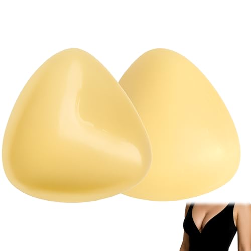 Menibeuty Coussinets Soutien Gorge Adhesif, 1 Pair Silicone Push Up Adhesifs Coque Coussinets Push-up Autocollants Double Face pour Soutien Gorge Dos Nu...