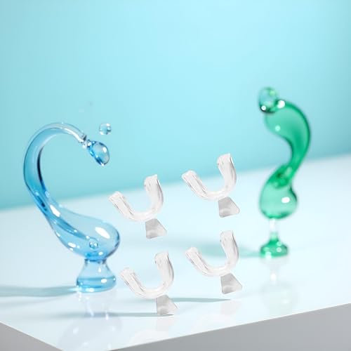 Image of 4pcs Clear Transparent Mouth Guard Silicone Grinding Guard Teeth Whitening Tray Sleeping Gum Shield for Sports Bruxism Bite Guard Easy to Clean,Teeth Grinding Guards,Oral Care Oral Pain Relief