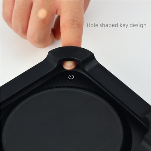 Image of Silicone Cover Compatible with Mac mini M4 / M4 Pro 2024, Dustproof Scratch-Proof Waterproof, Protective case for Mac mini PC (White Cover with Stand)