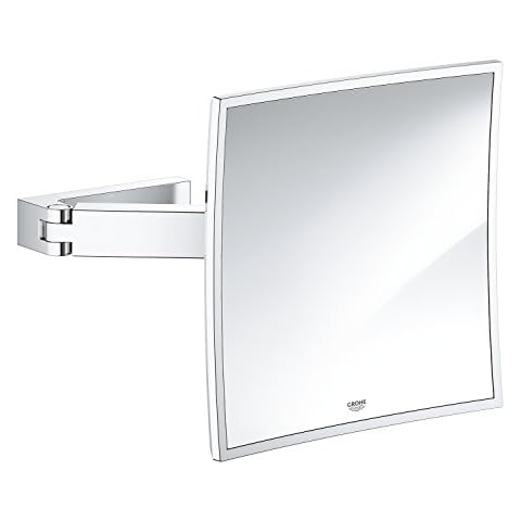 GROHE Selection Cube - Kosmetikspiegel (Glas/Metall Cover