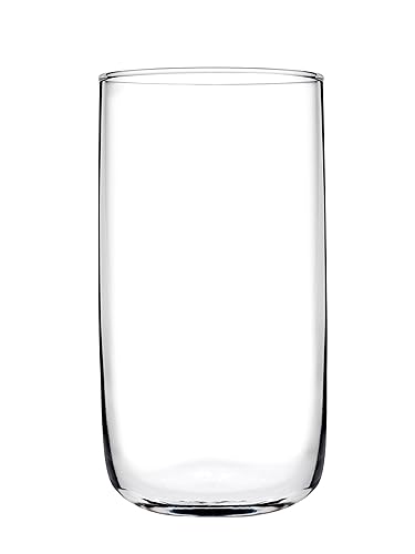 Pasabahce Iconic Highball Glassware -Highball Cocktail Juice Water Tall Drinking Tumblers - Dishwasher Safe 6pcs Extra Transparent, Freezer, Dishwasher Safe, No Sharp Edges