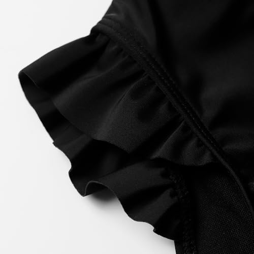 Girls Athletic Ruffle Shorts Yoga Dance Bikini Swim Short Pants for Girls2