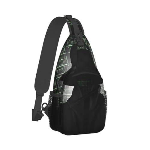 Bolso Crossbody tipo Sling para Trekking Negro miniatura 2