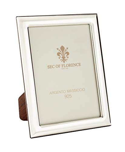 Sec Of Florence 10x15 Marco De Fotos De Plata De Ley 925 Maciza Con Parte Trasera De Madera Caoba 7310 10x15 Sec Of Florence 10x15 Marco De Fotos De Plata De Ley 925 Maciza Con Parte Trasera De Madera Caoba 7310 10x15