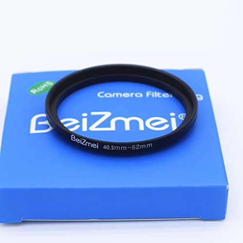 40.5mm to 52mm Camera Filters Ring,40.5mm-52mm Step-Up Ringfor Filters Compatiable All Brands diameter 40.5mm Lens to diameter 52mm UV ND CPL Camera Filter.Made of CNC Machined