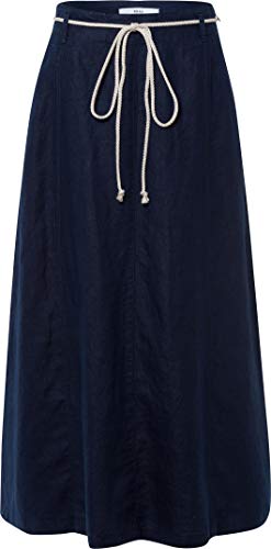 Preisvergleich Produktbild BRAX Damen Style Kelly Sportiver Leinenrock Rock, Blau (Navy), 44