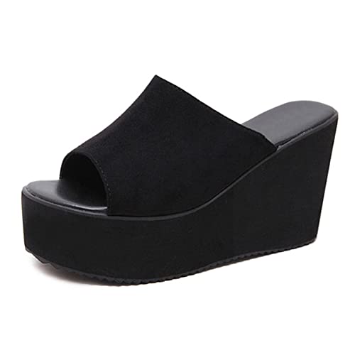 Women's Platform Slide Sandal Wedge Heels Slip On Comfort Lightweight Sandals