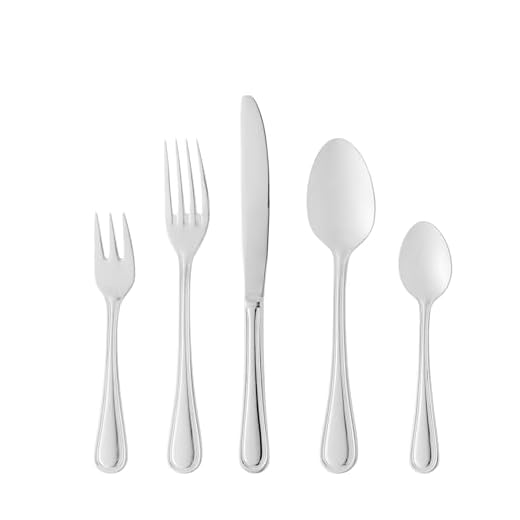 WOLFF Faqueiro de Aço Inox Avalon 30 Peças - Mesa Posta - Itens Para Casa - Utensílios de Cozinha, Enxoval, Casamento, Decoração