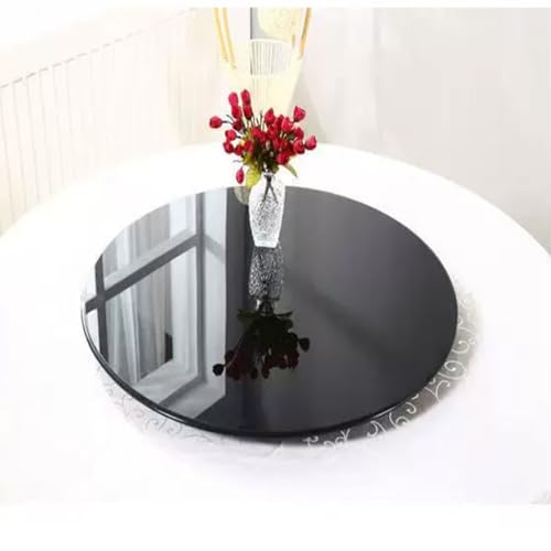 Plateau de table en verre trempé rond de 40cm pour table basse