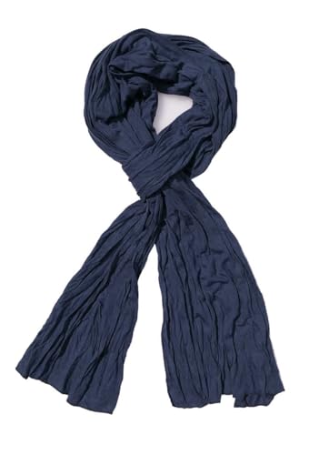 WANSSY® Jersey Schal Damen-Herren Halstuch Tuch Unisex (Dunkelblau)