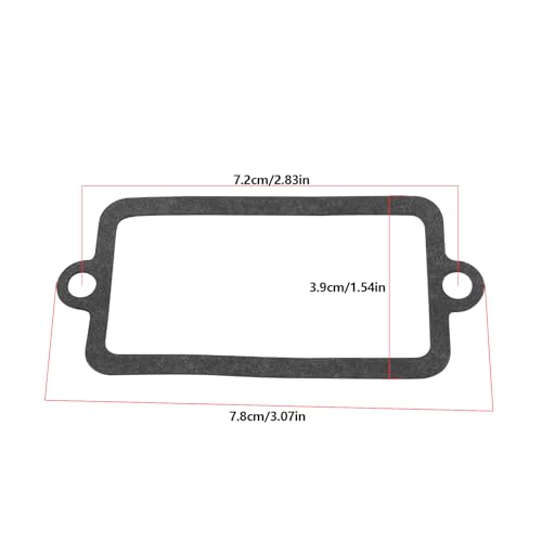 Image of 4 Pieces Engine Valve Cover Breather Gasket Compatible with Tecumseh 2.5-5 HP Horizontal Engines, Part 27234 27234A, Black
