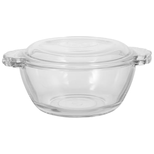 BESTOYARD Steamed Egg Bowl 10 oz Heat-Resistant Glass with Lid – Microwave-Safe & Steam-Proof for Pudding, Custard, and Meal Prep – for Home Kitchen, Single-Serving Breakfast, and Small-Batch Desserts