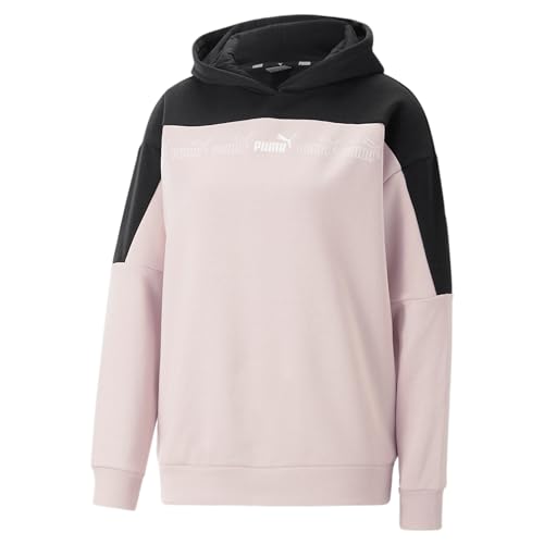 PUMA Damen Around The Block Hoodie XXL Rose Quartz Black Pink ┃Regular...