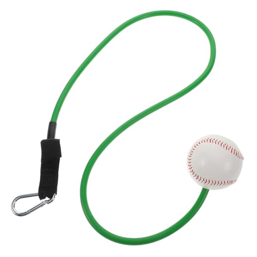 KESYOO Baseball Training Rope Batting Tension Trainer Elastic Resistance Bands Arm Mobility Bands Youth Baseball Training Softball Hitting Aid Softball Training Aid Green Emulsion