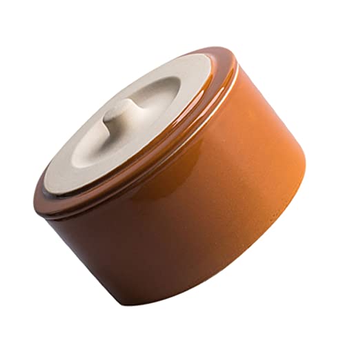PartyKindom Bol de Cerámica con Tapa para Vapor y Estofado Olla Resistente al Calor para Cocina y Mesa Vajilla para Arroz y Guisos Diseño Clásico y Seguro