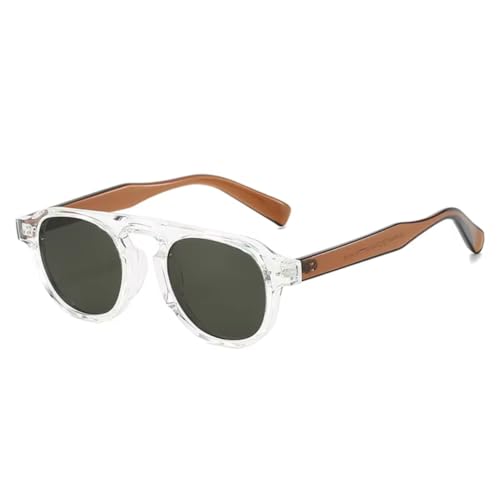 Lunettes de soleil rétro TR90 femmes style punk rivets verres dégradés protection UV400