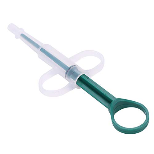 2 Stück Tabletteneingeber Haustier Medizin Futterspender Sicher Tabletten Feeder Silikon Entwurmungstabletten Feeder Wiederverwendbar Medikamenten Feeder Pille Injektor Pusher Spritze für Katze Hunde
