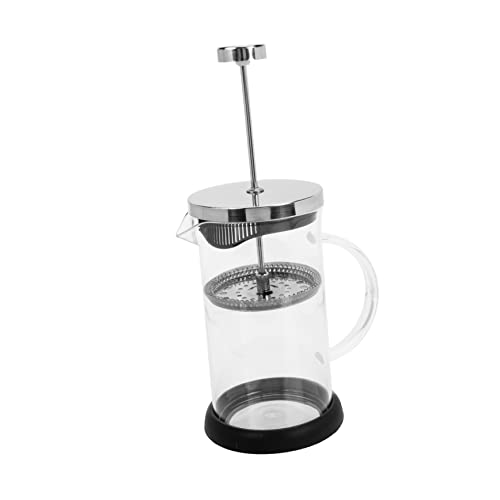 CONGARTENO Manual Coffee Press Convenient French Coffee Maker with Stainless Steel Lid for Home Office and Kitchen Use Frother and Easy Clean Design