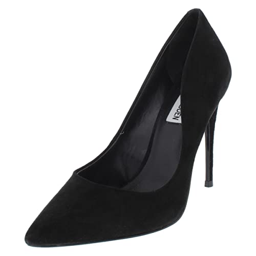 Steve Madden Damen Gänseblümchen Pumps, Schwarzes Wildleder, 37 EU