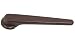 Recliner Parts: 5/8" Square Mount 9 1/2" Dark Walnut Finish Plastic Replacement Recliner Handle