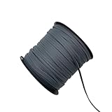 Weiches Lederband ， 3 mm breites Kunstwildlederband, 5 Yards (ca. 4, m), Mehrfarbig, for Schmuck(Deep Grey)