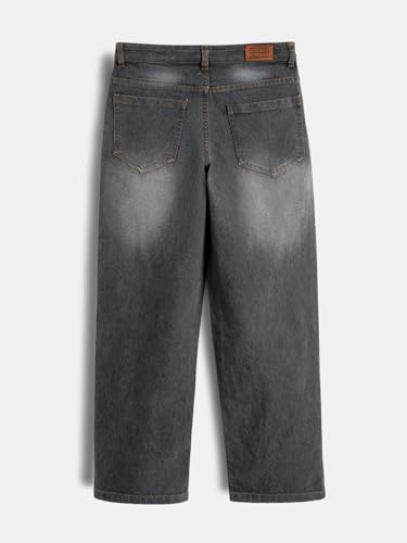 Image of Urbano Juniors Boy's Loose Baggy Fit Washed Denim Jeans Stretchable
