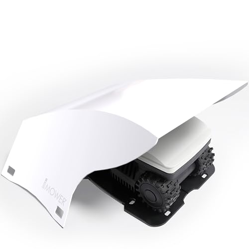 IDEA MOWER Garaje para robot cortacésped Shell, compatible con Husqvarna Automower, de aluminio compuesto, color blanco
