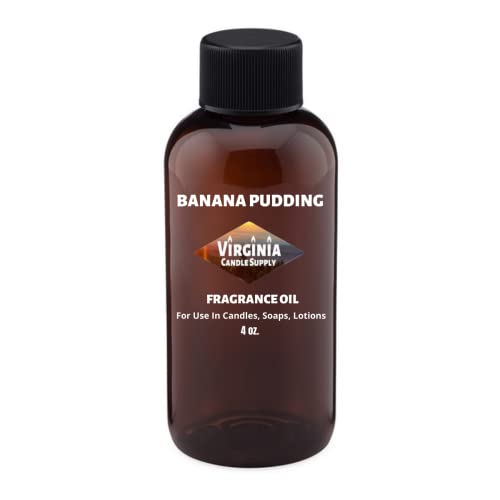 Banana Pudding Fragrance Oil (4 oz Bottle) for Candle Making,