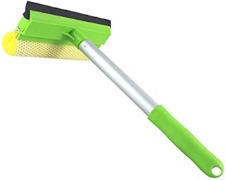2 in 1 Window Squeegee Cleaning Tool Window Cleaner Household Car Squeegee with Sponge Washing Equipment Green