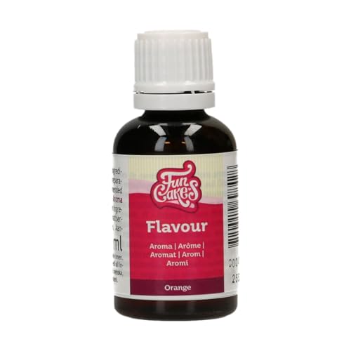 Funcakes Flavours Orange, Naranja Aromas Alimentarios - Aroma Intenso, Sin Alcohol, Aroma Alimenticio para Toppings, Batidos, Helados y Salsas, Halal - 30 ml