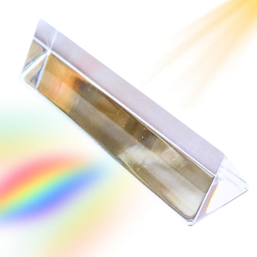 MINISCIENCE.COM Acrylic Equilateral Prism – 25x100mm for Light Refraction & Dispersion Experiments