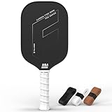 FULL CHOICE Pickleball Paddle, Long Handle Raw Carbon Fiber Surface (CFS) with 16mm Honeycomb Core,...